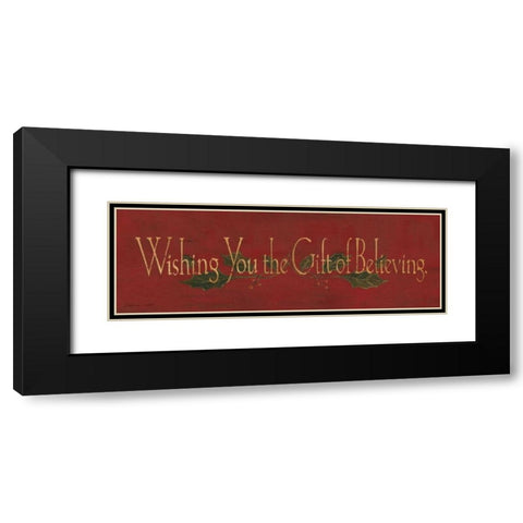 Wishing You Black Modern Wood Framed Art Print with Double Matting by Marrott, Stephanie