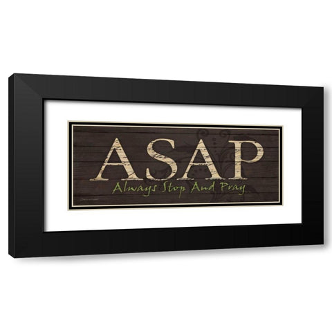 ASAP Black Modern Wood Framed Art Print with Double Matting by Marrott, Stephanie