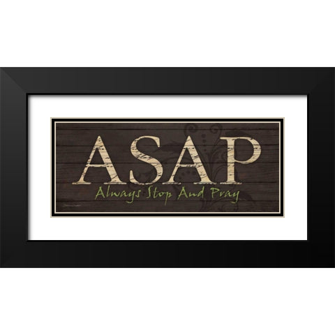 ASAP Black Modern Wood Framed Art Print with Double Matting by Marrott, Stephanie