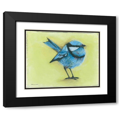 Blue Boy Black Modern Wood Framed Art Print with Double Matting by Marrott, Stephanie
