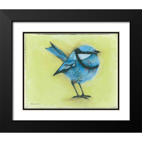 Blue Boy Black Modern Wood Framed Art Print with Double Matting by Marrott, Stephanie