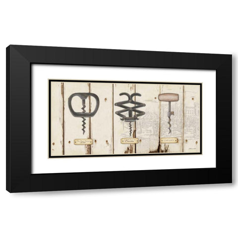 Corkscrews I Black Modern Wood Framed Art Print with Double Matting by Marrott, Stephanie