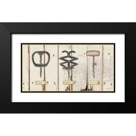 Corkscrews I Black Modern Wood Framed Art Print with Double Matting by Marrott, Stephanie