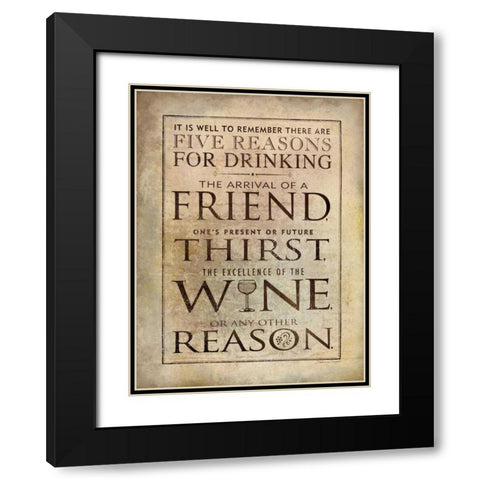 Well to Remember Black Modern Wood Framed Art Print with Double Matting by Marrott, Stephanie
