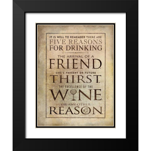 Well to Remember Black Modern Wood Framed Art Print with Double Matting by Marrott, Stephanie