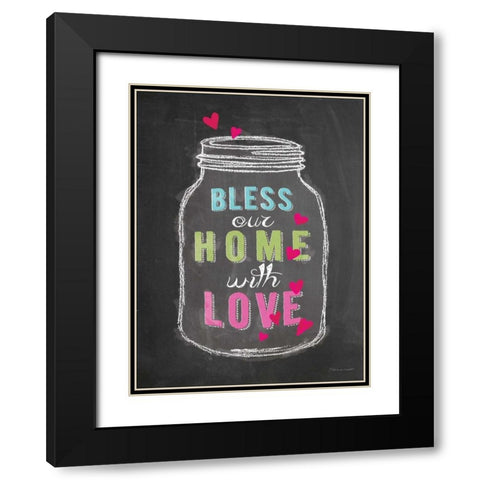 Bless Our Home Black Modern Wood Framed Art Print with Double Matting by Marrott, Stephanie