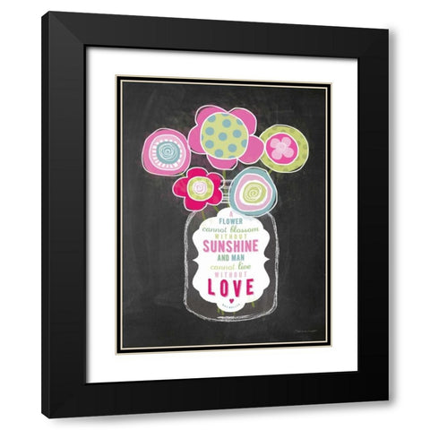 Without Love Black Modern Wood Framed Art Print with Double Matting by Marrott, Stephanie