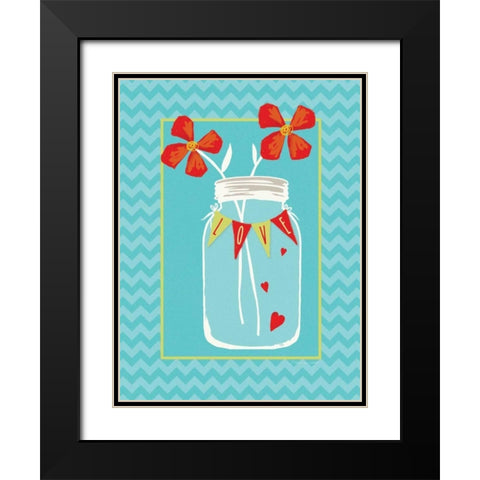 Love Jar Black Modern Wood Framed Art Print with Double Matting by Marrott, Stephanie