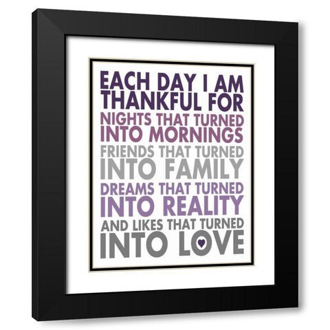 Each Day Black Modern Wood Framed Art Print with Double Matting by Marrott, Stephanie