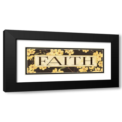 Faith Black Modern Wood Framed Art Print with Double Matting by Marrott, Stephanie