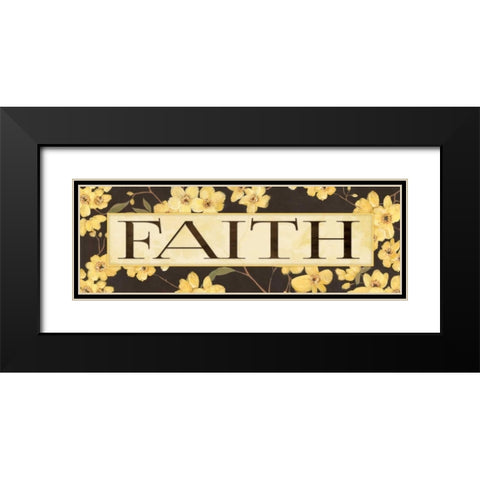 Faith Black Modern Wood Framed Art Print with Double Matting by Marrott, Stephanie