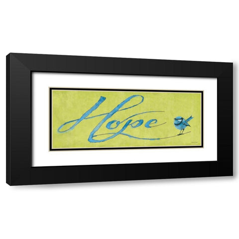 Hope Black Modern Wood Framed Art Print with Double Matting by Marrott, Stephanie