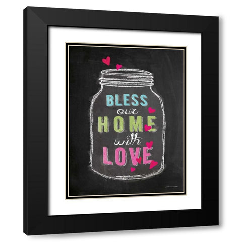 Bless Our Home Black Modern Wood Framed Art Print with Double Matting by Marrott, Stephanie