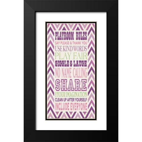 Playroom Girl II Black Modern Wood Framed Art Print with Double Matting by Marrott, Stephanie