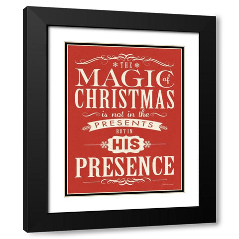 Presence Black Modern Wood Framed Art Print with Double Matting by Marrott, Stephanie