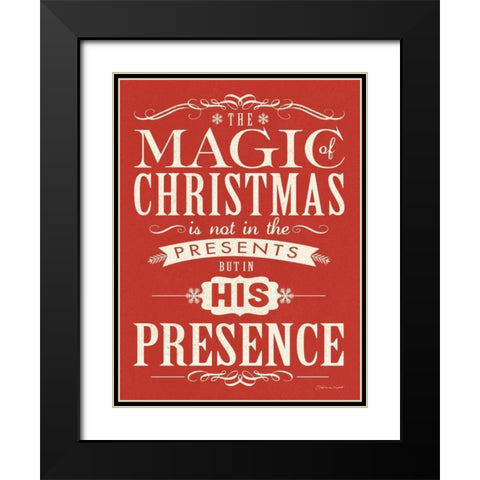 Presence Black Modern Wood Framed Art Print with Double Matting by Marrott, Stephanie