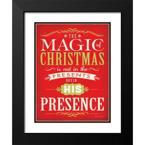Presence II Black Modern Wood Framed Art Print with Double Matting by Marrott, Stephanie