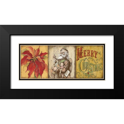 Holiday 3 Patch I Black Modern Wood Framed Art Print with Double Matting by Marrott, Stephanie