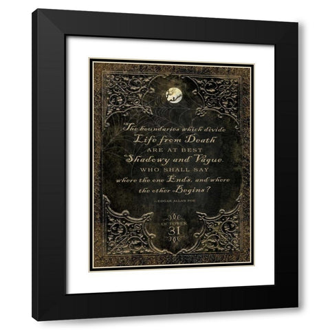 Witches Dance Black Modern Wood Framed Art Print with Double Matting by Marrott, Stephanie