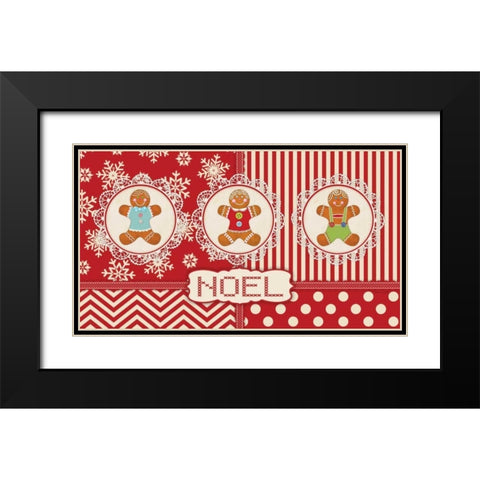 Gingerbread II Black Modern Wood Framed Art Print with Double Matting by Marrott, Stephanie