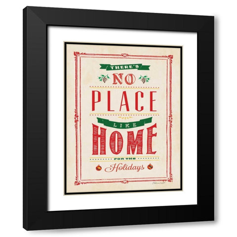 No Place - Chalk Black Modern Wood Framed Art Print with Double Matting by Marrott, Stephanie