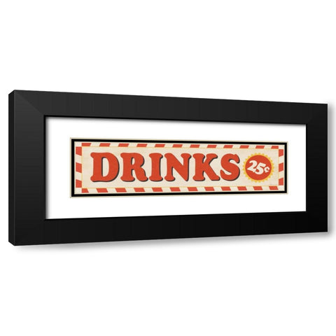 Drinks Black Modern Wood Framed Art Print with Double Matting by Marrott, Stephanie