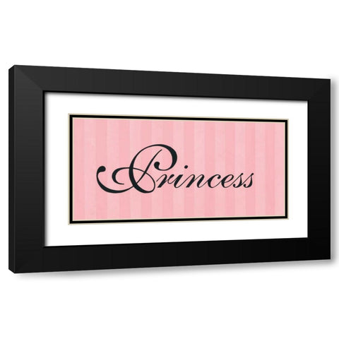 Princess Black Modern Wood Framed Art Print with Double Matting by Marrott, Stephanie
