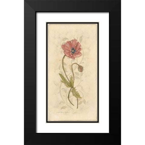 Poppy I Black Modern Wood Framed Art Print with Double Matting by Marrott, Stephanie