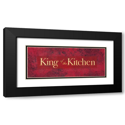 King of the Kitchen Black Modern Wood Framed Art Print with Double Matting by Marrott, Stephanie
