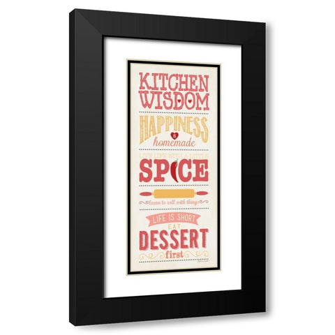 Kitchen Wisdom Black Modern Wood Framed Art Print with Double Matting by Marrott, Stephanie