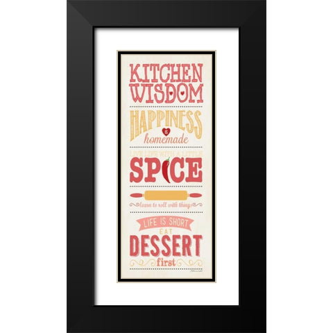 Kitchen Wisdom Black Modern Wood Framed Art Print with Double Matting by Marrott, Stephanie