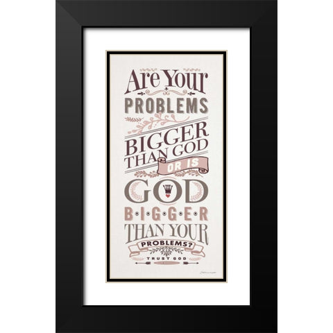 Bigger Than Black Modern Wood Framed Art Print with Double Matting by Marrott, Stephanie