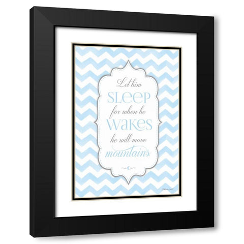 Let Him Sleep Black Modern Wood Framed Art Print with Double Matting by Marrott, Stephanie