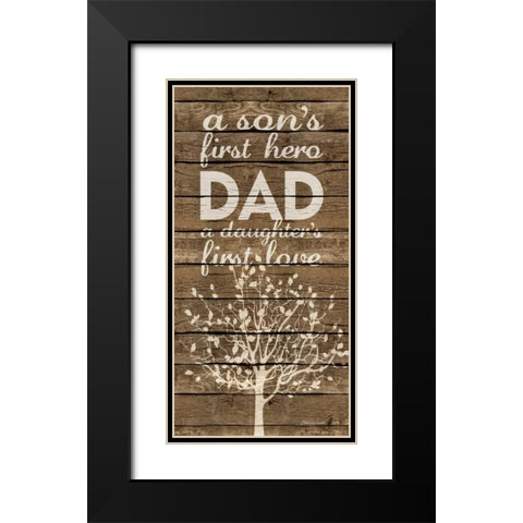 First Love Black Modern Wood Framed Art Print with Double Matting by Marrott, Stephanie