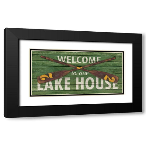 Lakehouse I Black Modern Wood Framed Art Print with Double Matting by Marrott, Stephanie