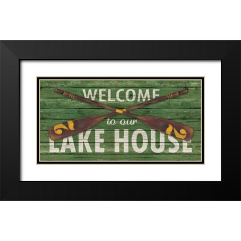 Lakehouse I Black Modern Wood Framed Art Print with Double Matting by Marrott, Stephanie