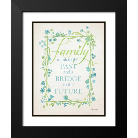 Family I Black Modern Wood Framed Art Print with Double Matting by Marrott, Stephanie
