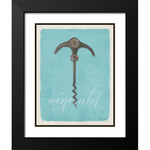 Wine A lot Black Modern Wood Framed Art Print with Double Matting by Marrott, Stephanie