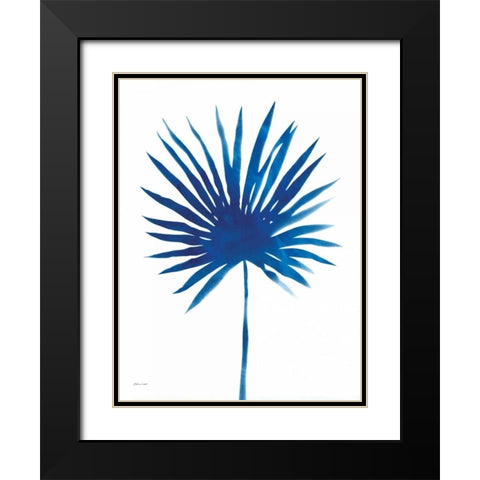 Fan in Blue Black Modern Wood Framed Art Print with Double Matting by Marrott, Stephanie