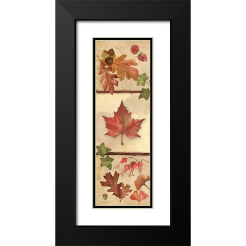 Autumn Collage II Black Modern Wood Framed Art Print with Double Matting by Marrott, Stephanie