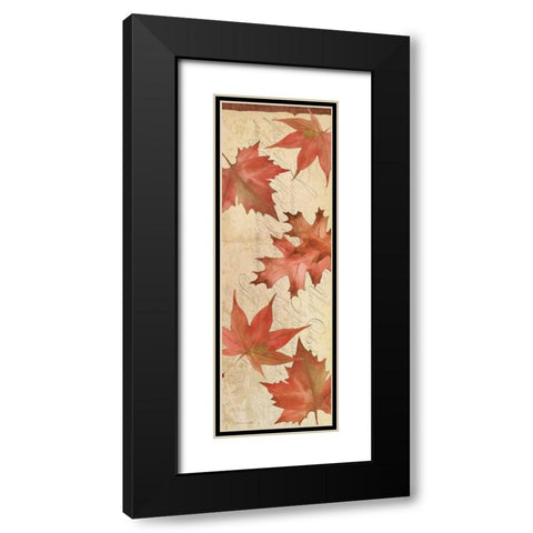 Autumn Collage III Black Modern Wood Framed Art Print with Double Matting by Marrott, Stephanie