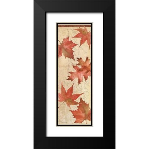 Autumn Collage III Black Modern Wood Framed Art Print with Double Matting by Marrott, Stephanie