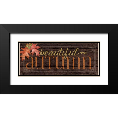 Autumn Black Modern Wood Framed Art Print with Double Matting by Marrott, Stephanie