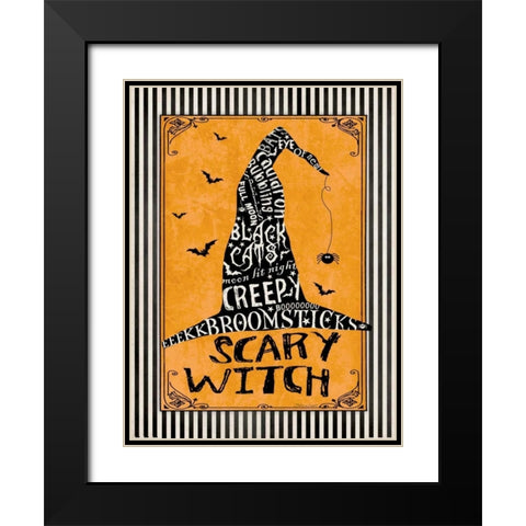 Witch II Black Modern Wood Framed Art Print with Double Matting by Marrott, Stephanie