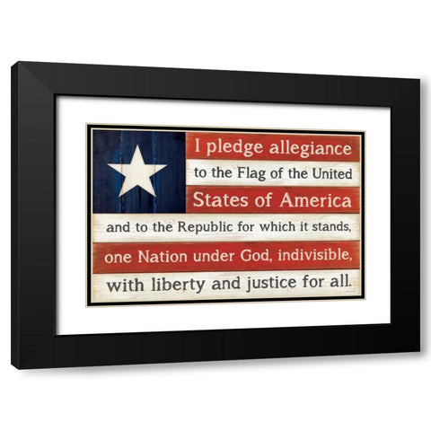 Pledge Black Modern Wood Framed Art Print with Double Matting by Marrott, Stephanie