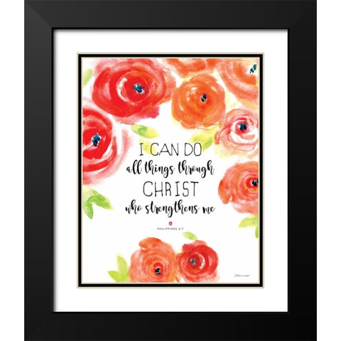 I Can Do Black Modern Wood Framed Art Print with Double Matting by Marrott, Stephanie