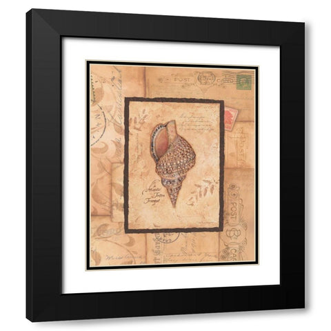 Triton Black Modern Wood Framed Art Print with Double Matting by Marrott, Stephanie