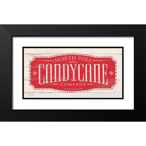 Candy Cane Co. Black Modern Wood Framed Art Print with Double Matting by Marrott, Stephanie