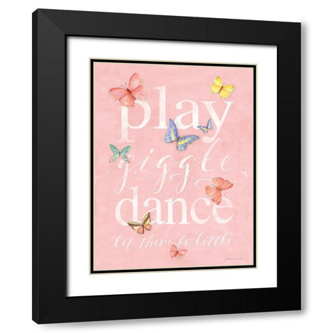 Be Little Black Modern Wood Framed Art Print with Double Matting by Marrott, Stephanie