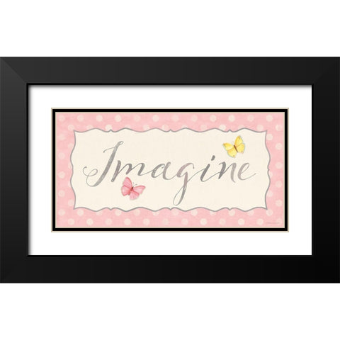 Imagine Black Modern Wood Framed Art Print with Double Matting by Marrott, Stephanie